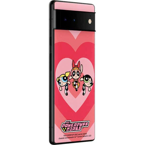 Cartoon Network Powerpuff Girls Hearts Google Pixel 6 Pro Skin